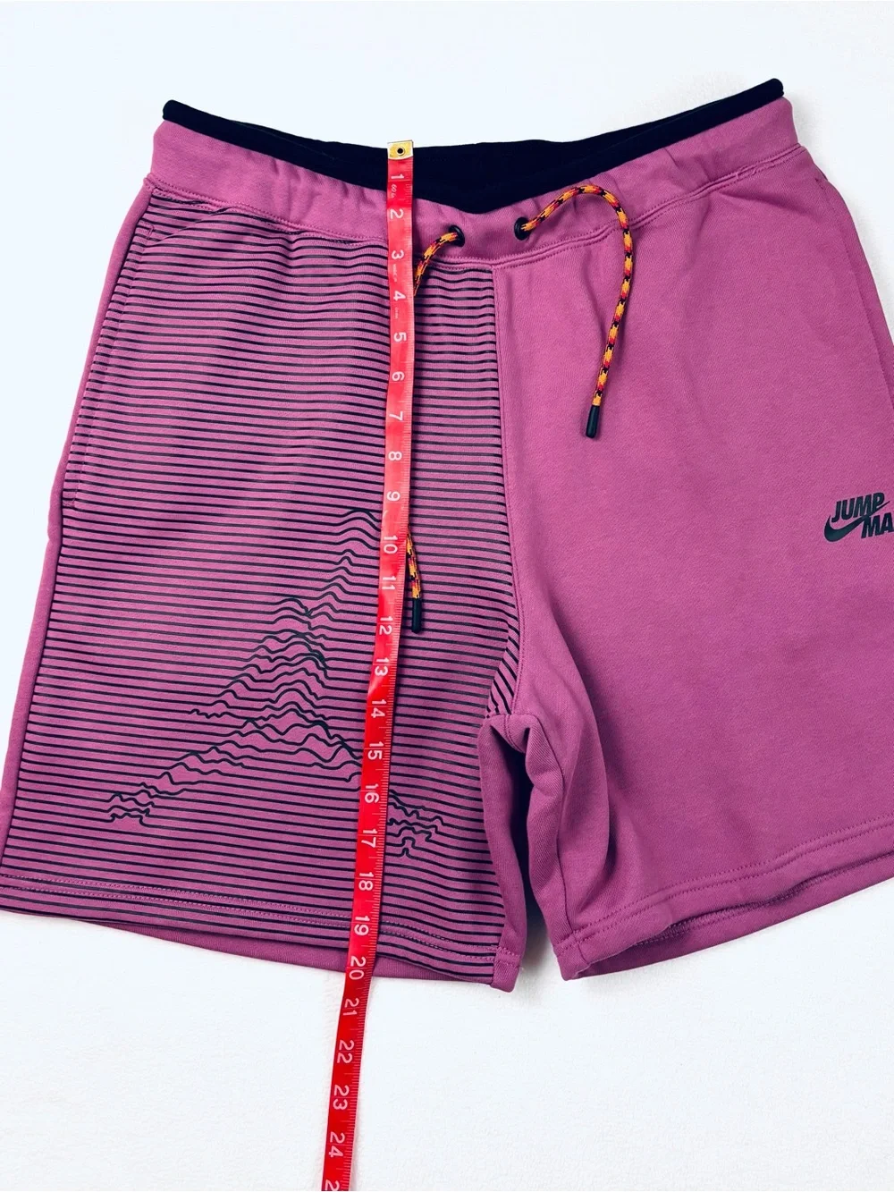 Nike Air Jordan Jumpman Topography Fleece‎ Shorts Split Purple Magenta (L)